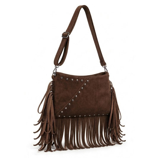 Durango – Studded Fringe Convertible Clutch