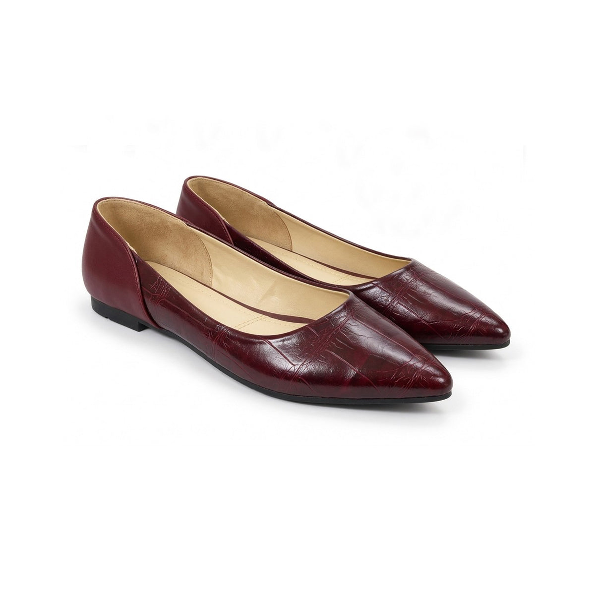 Zavia – Croc Pointed Flats