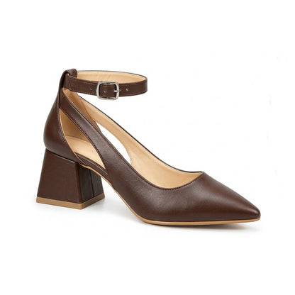 Altea – Ankle Strap Block Heel Pumps