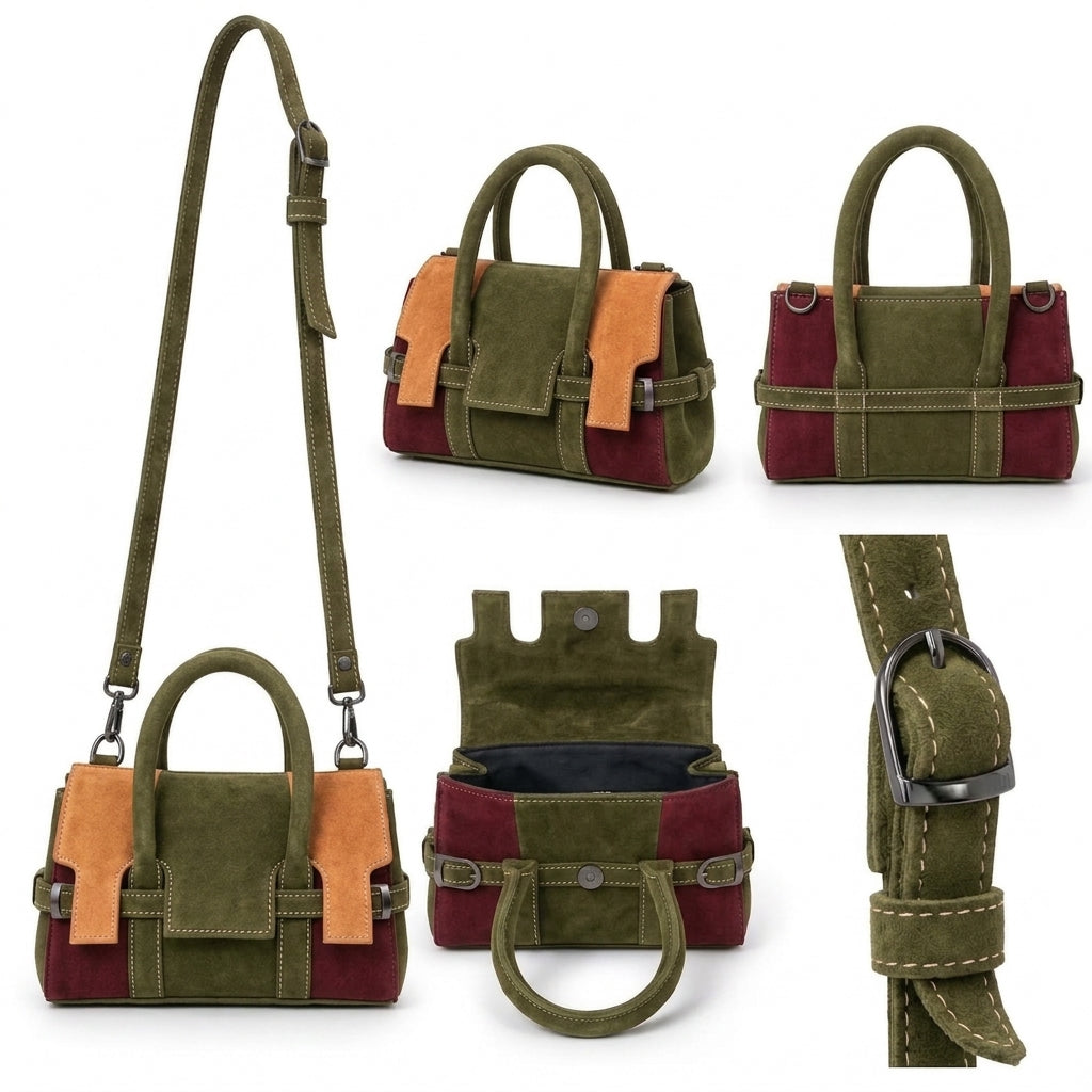 Mini Segovia – Color Block Satchel Bag