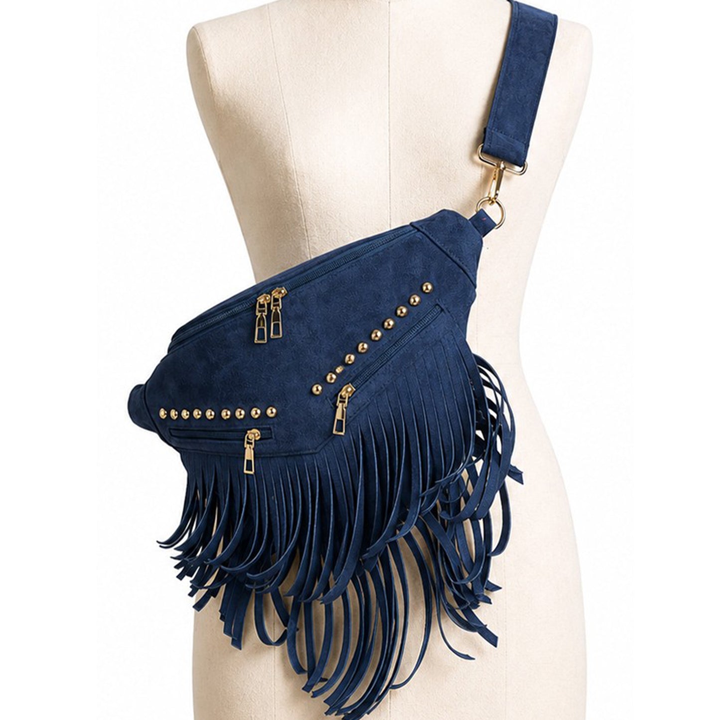 Kalira – Suede Fringe Waist Bag