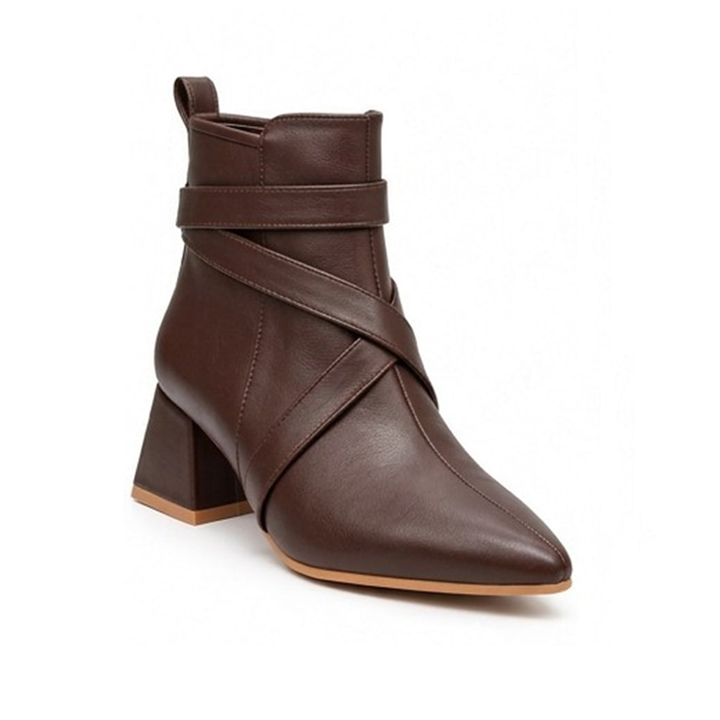 Santorini – Cross Strap Ankle Boots