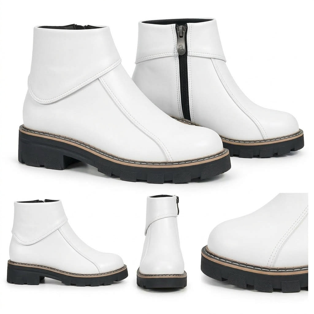 Córdoba – Sculpted Collar Ankle Boots