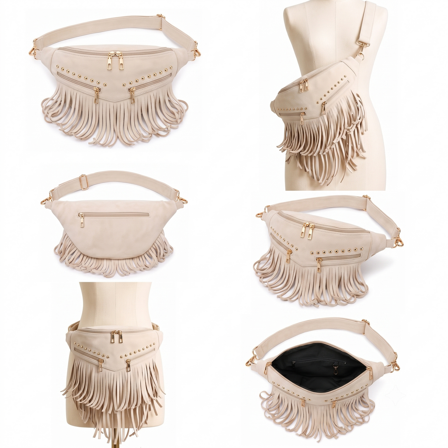 Kalira – Suede Fringe Waist Bag