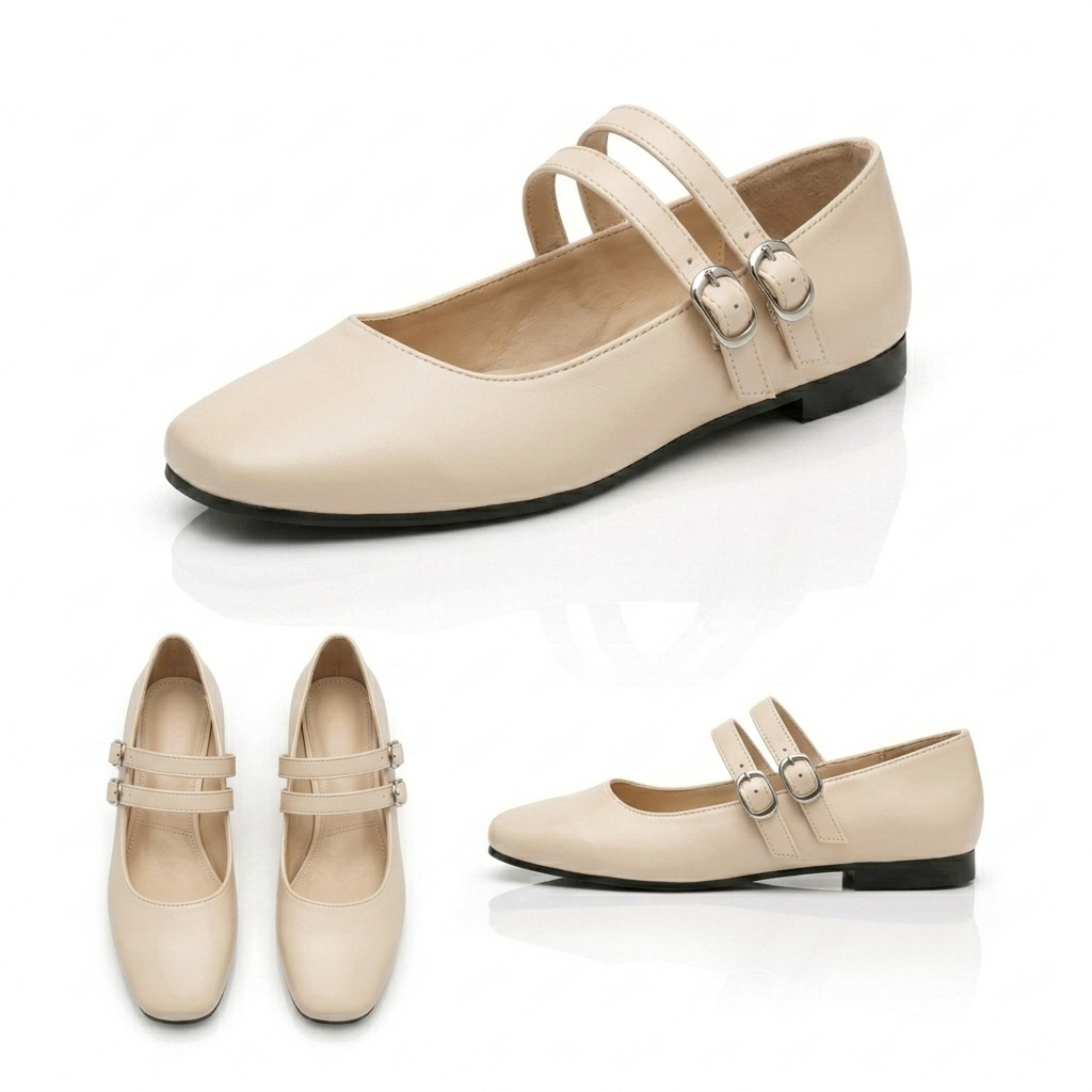 Chiara – Square Toe Flat