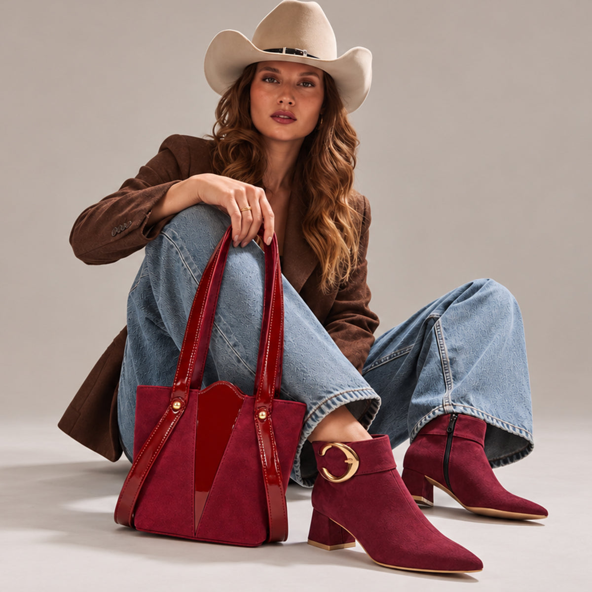 Catalina – Statement Buckle Ankle Boots