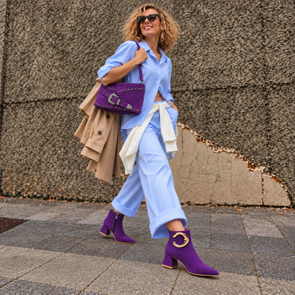 Catalina – Statement Buckle Ankle Boots