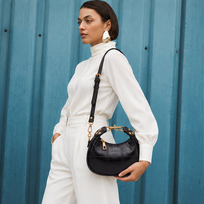 Savannah – Croc Shoulder Bag
