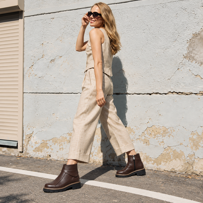 Córdoba – Sculpted Collar Ankle Boots