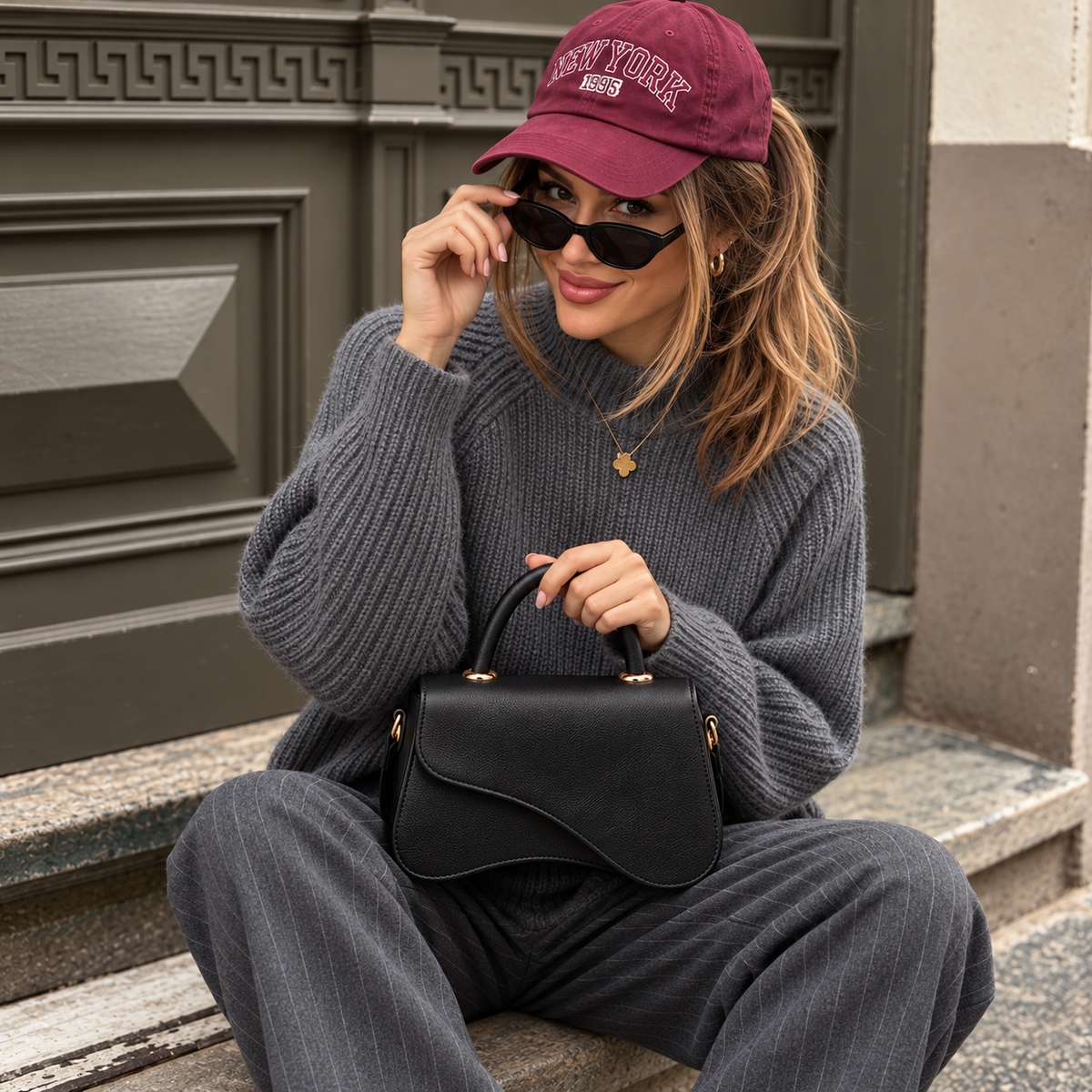 Portofino – Sculpted Flap Bag