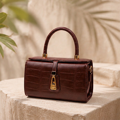Savelle – Croc Top Handle Bag