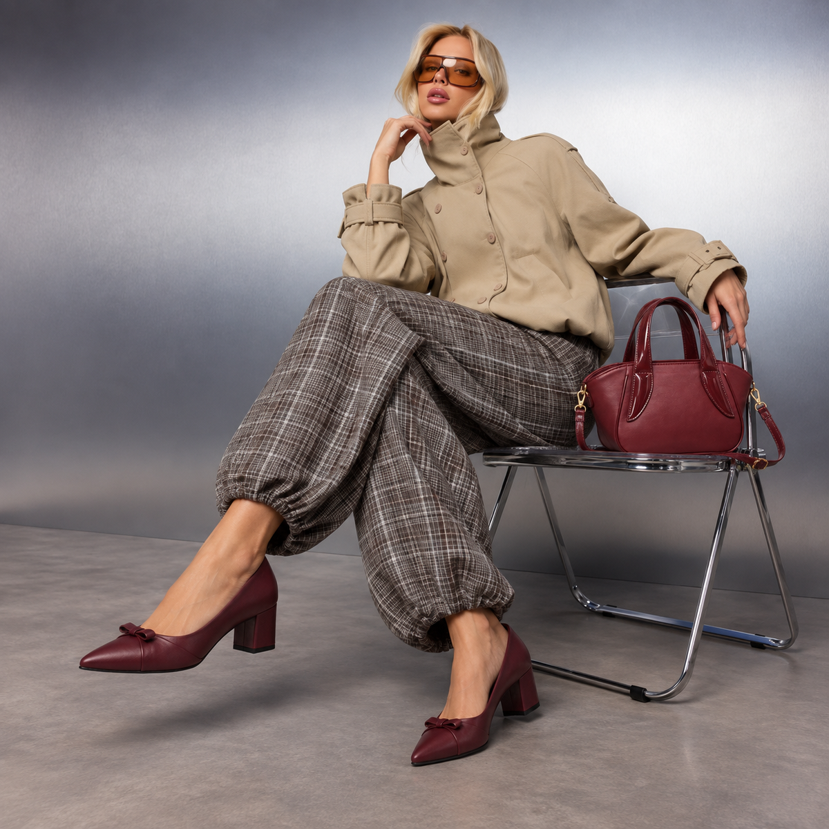 Veya – Bow Block Heel