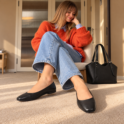 Lora – Square Toe Flat