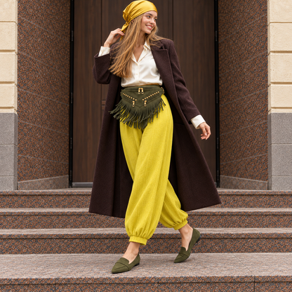 Kalira – Suede Fringe Waist Bag