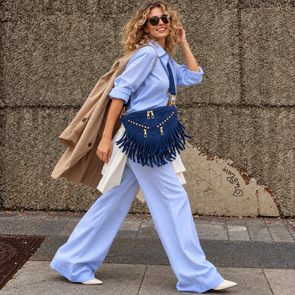 Kalira – Suede Fringe Waist Bag