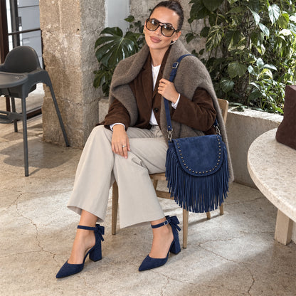 Ira – Suede Fringe Crossbody