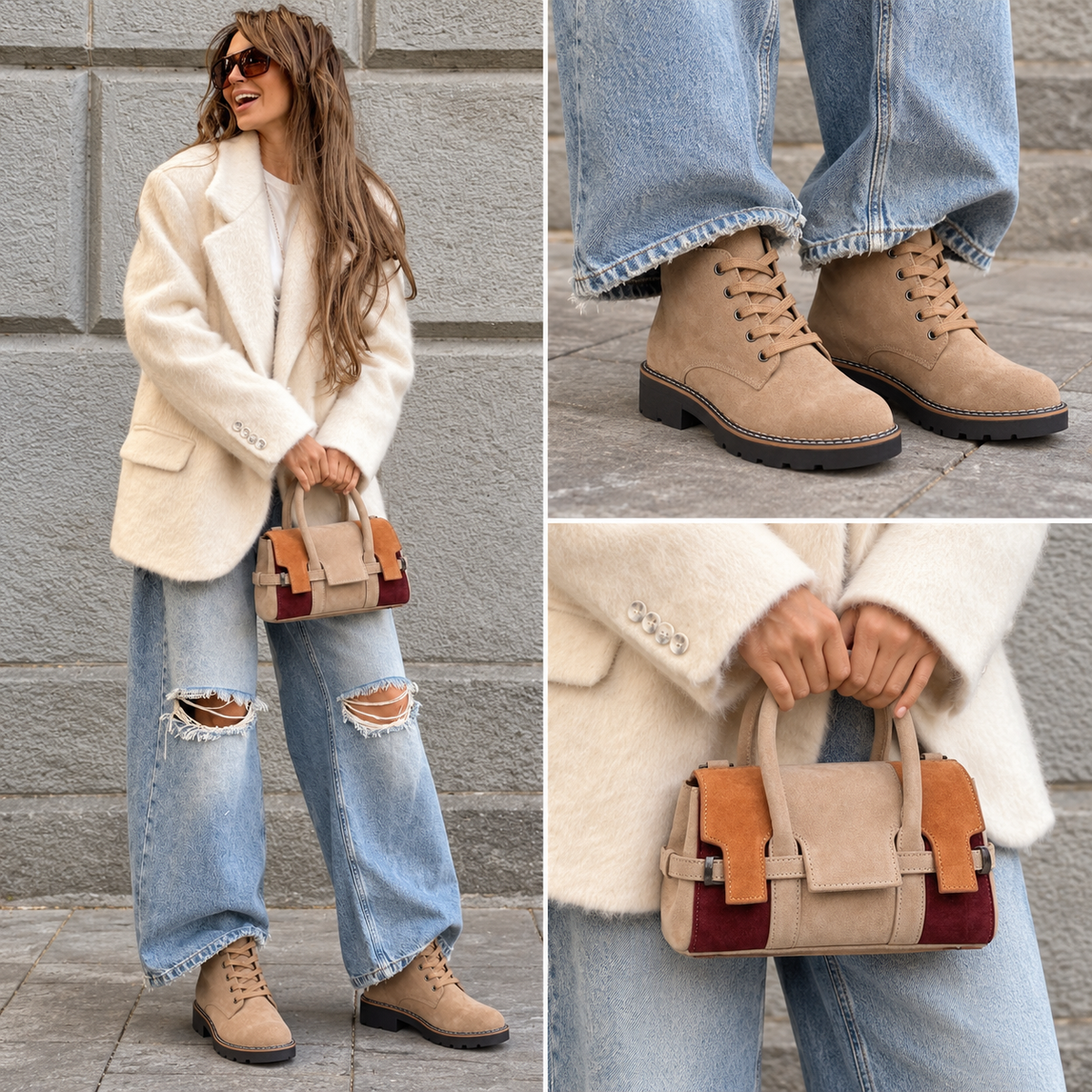 Mini Segovia – Color Block Satchel Bag