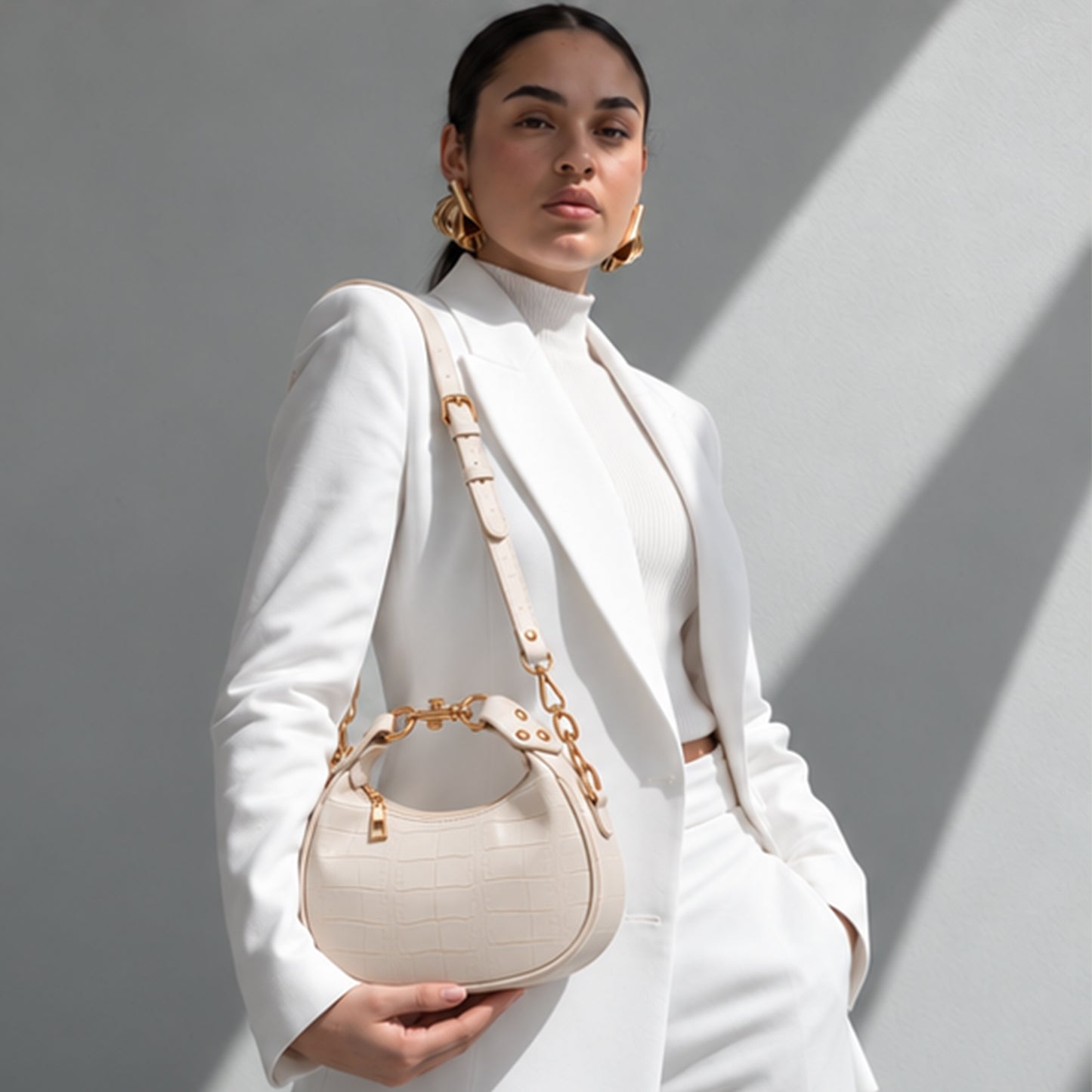 Savannah – Croc Shoulder Bag