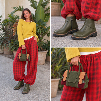 Mini Segovia – Color Block Satchel Bag