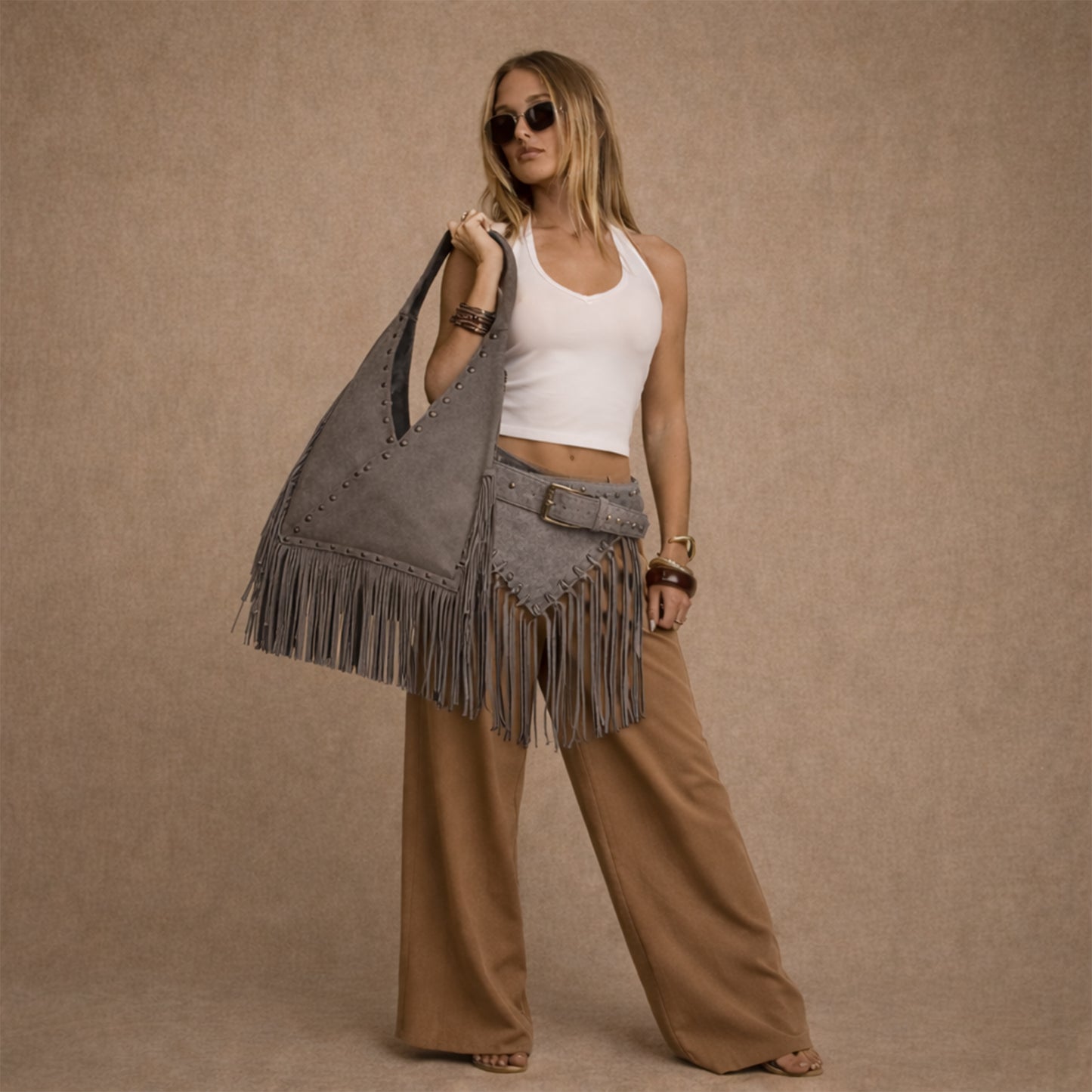 Virella – Fringe Hobo Bag