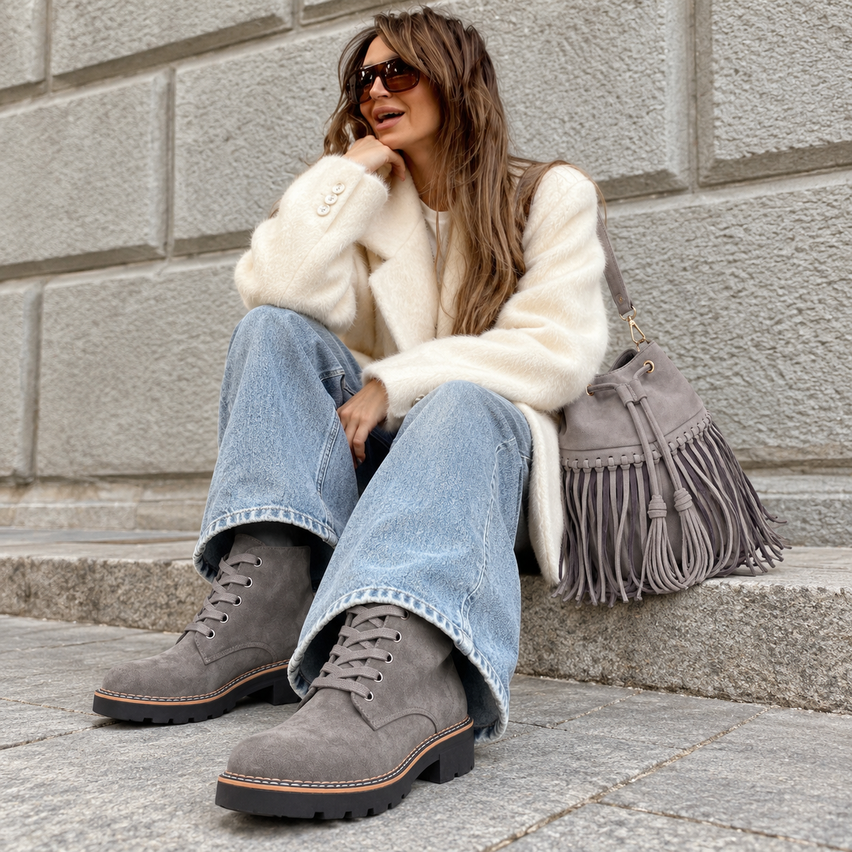 Sierra – Lace-Up Ankle Boots