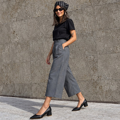 Madison – Pleated Block Heel Pumps