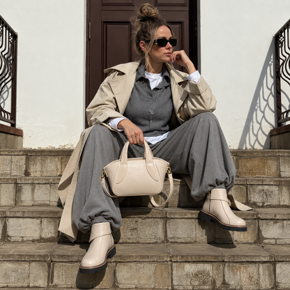 Sorrento – Gloss Handle Satchel Bag
