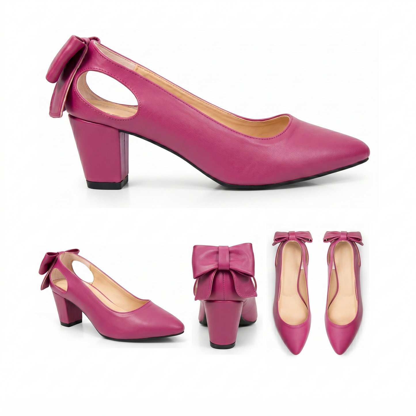 Anaya – Bow Mid Heel
