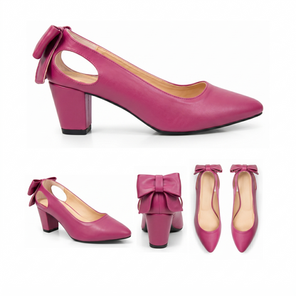 Anaya – Bow Mid Heel