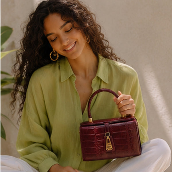 Savelle – Croc Top Handle Bag