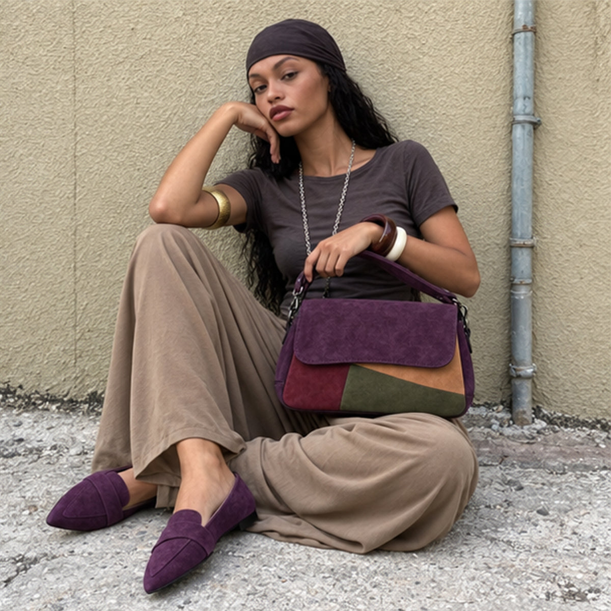 Alma Latina – Satchel Suede Bag