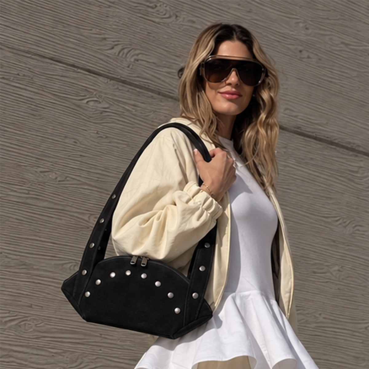 Liora – Studded Shoulder Bag