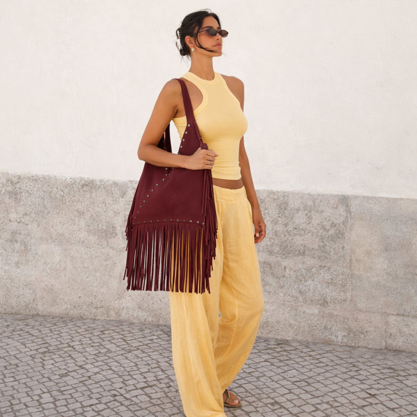 Virella – Fringe Hobo Bag