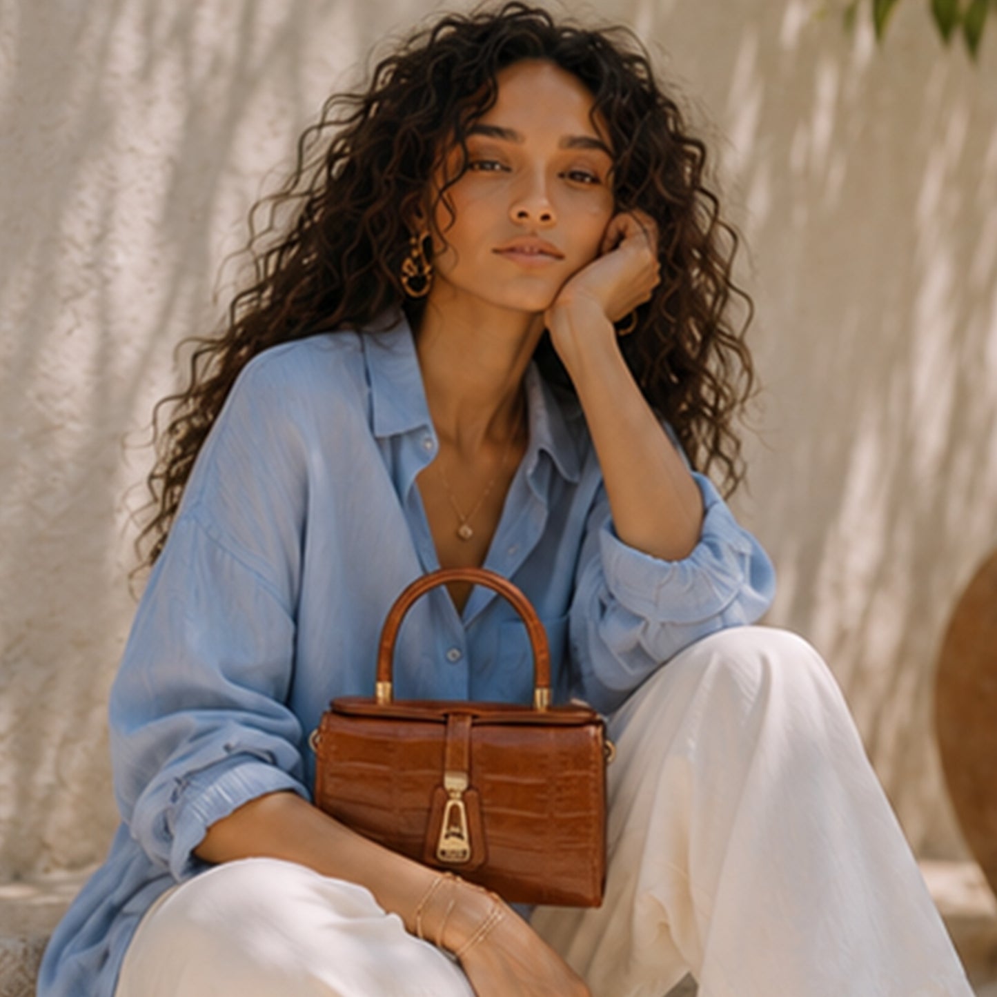 Savelle – Croc Top Handle Bag