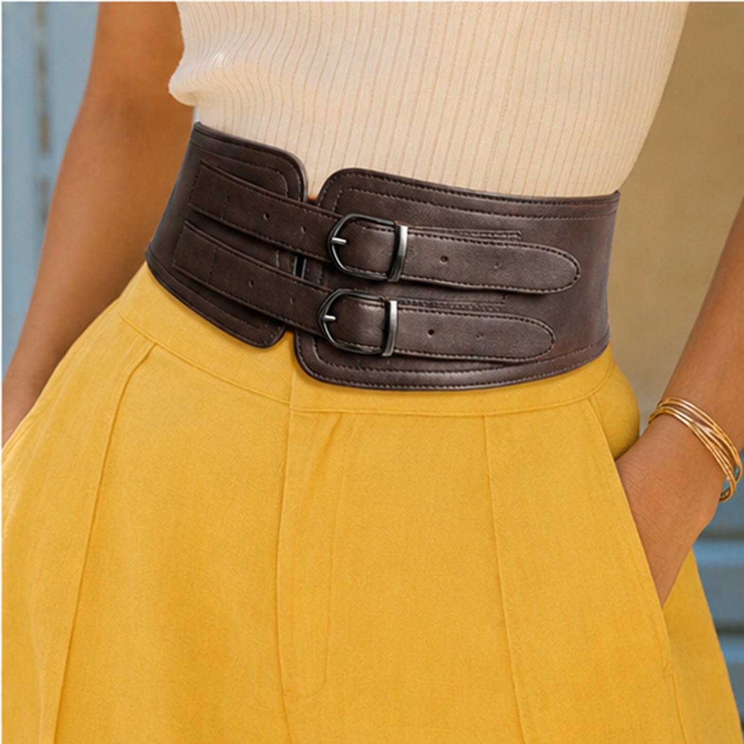 Seravia – Wide Waist Belt