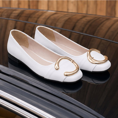 Calyra – Gold Accent Flats