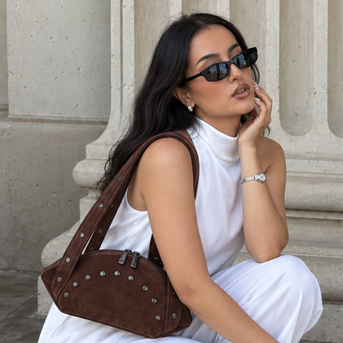 Liora – Studded Shoulder Bag