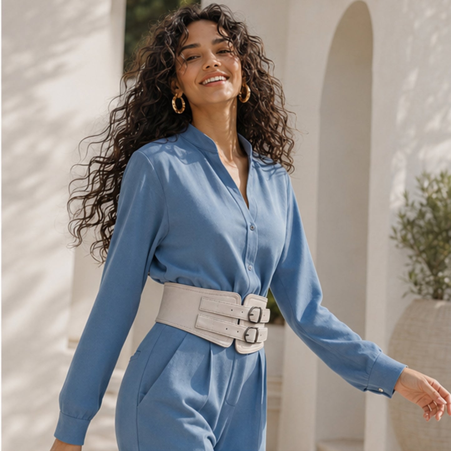 Seravia – Wide Waist Belt