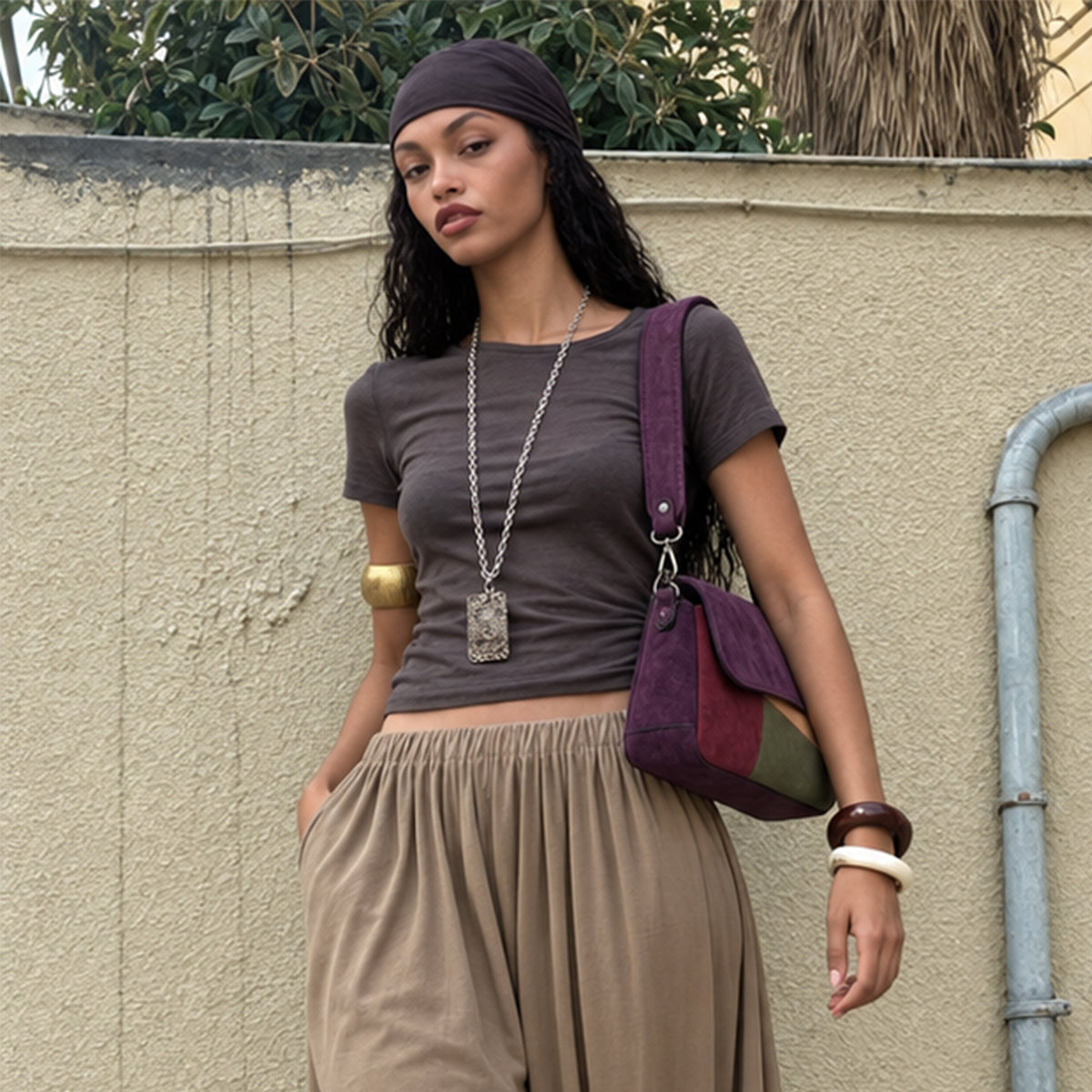 Alma Latina – Satchel Suede Bag