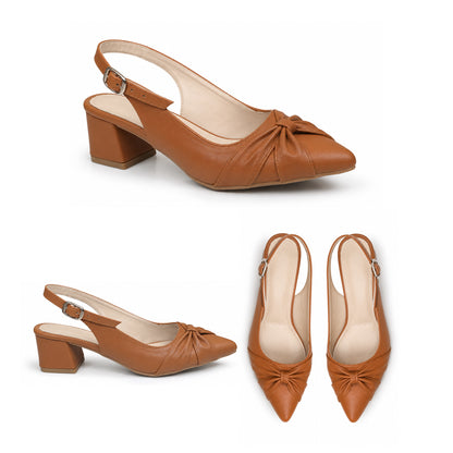 Vera – Knot Slingback Heel