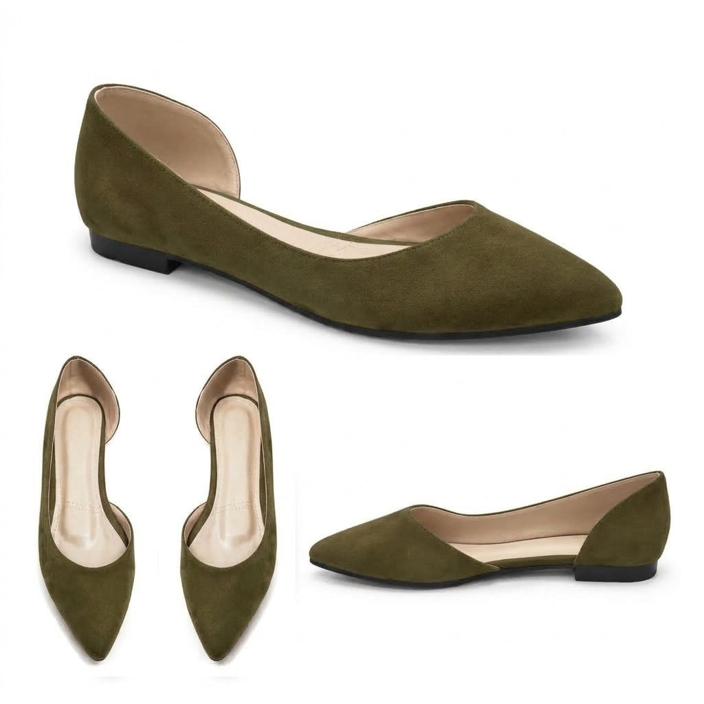 Nora – Suede Flat