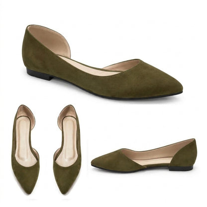 Nora – Suede Flat