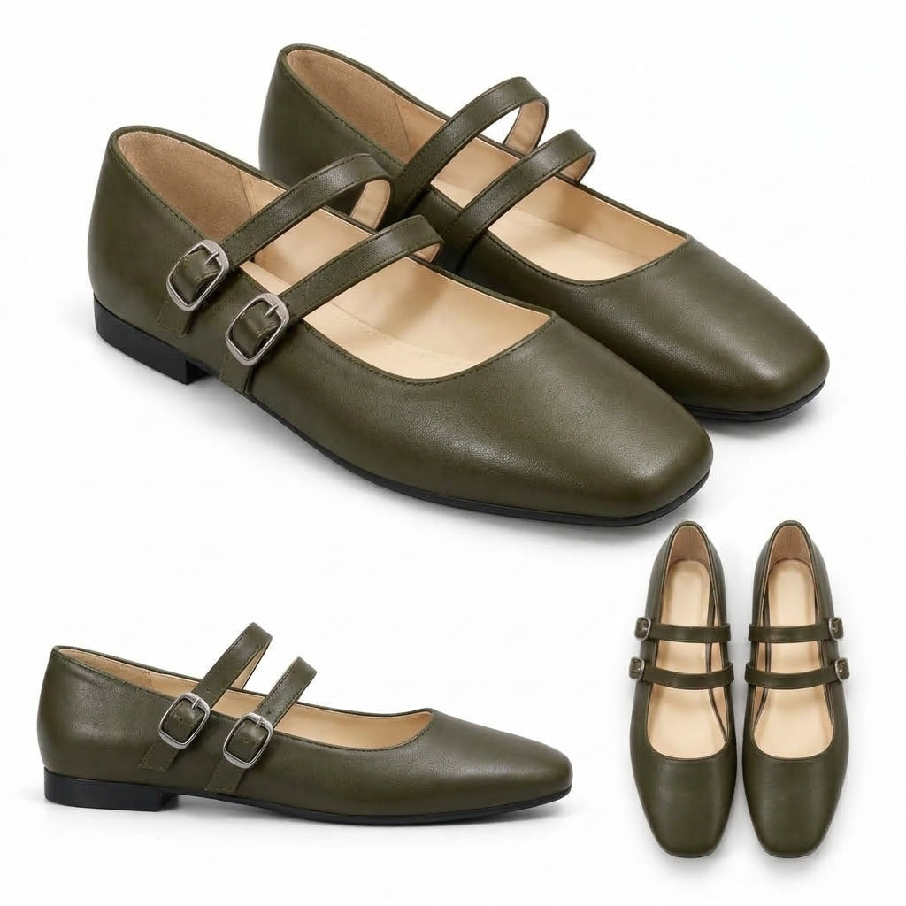 Chiara – Square Toe Flat