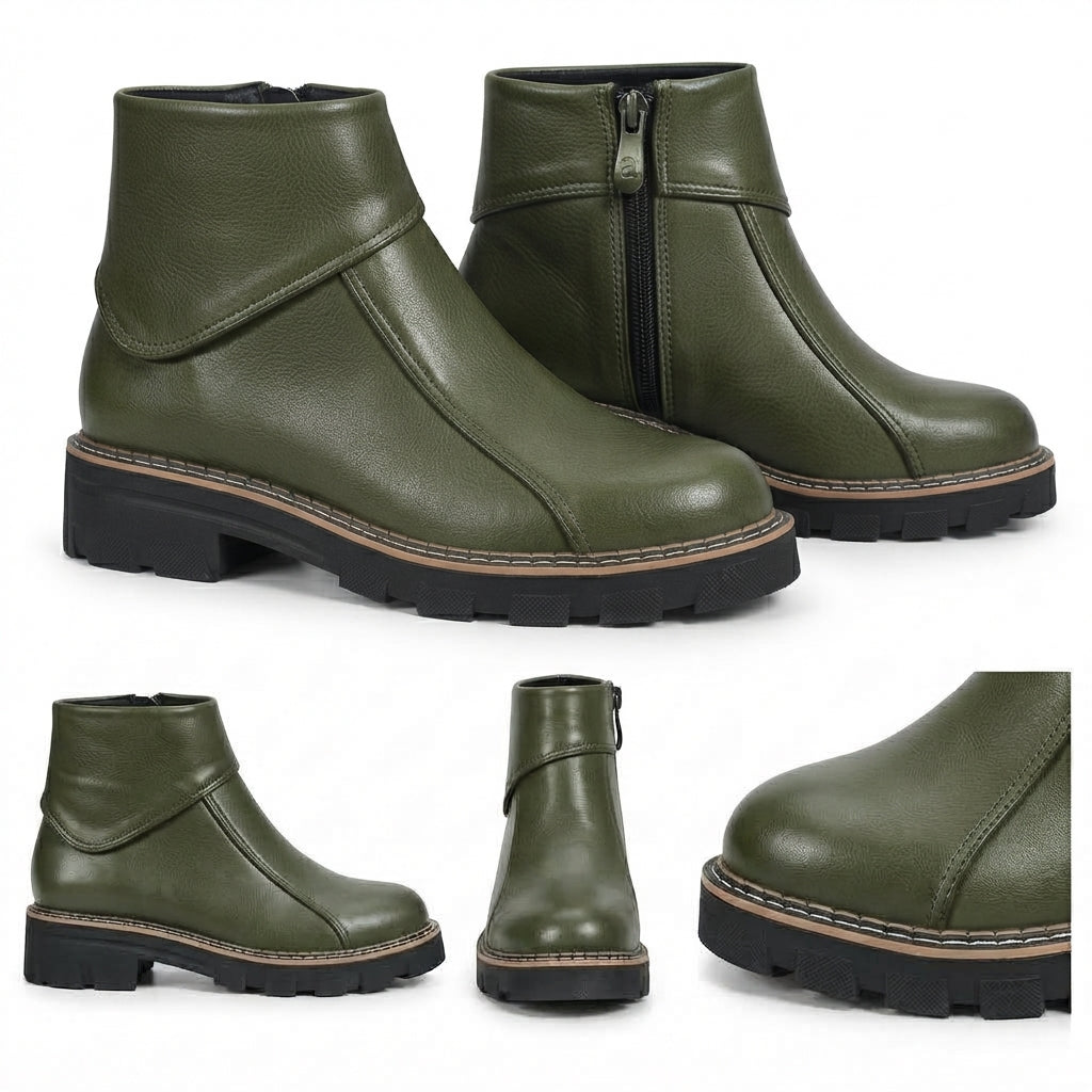 Córdoba – Sculpted Collar Ankle Boots