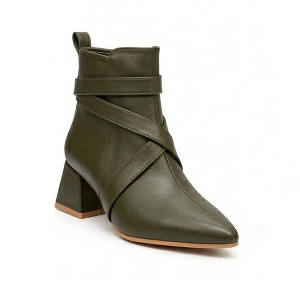 Santorini – Cross Strap Ankle Boots