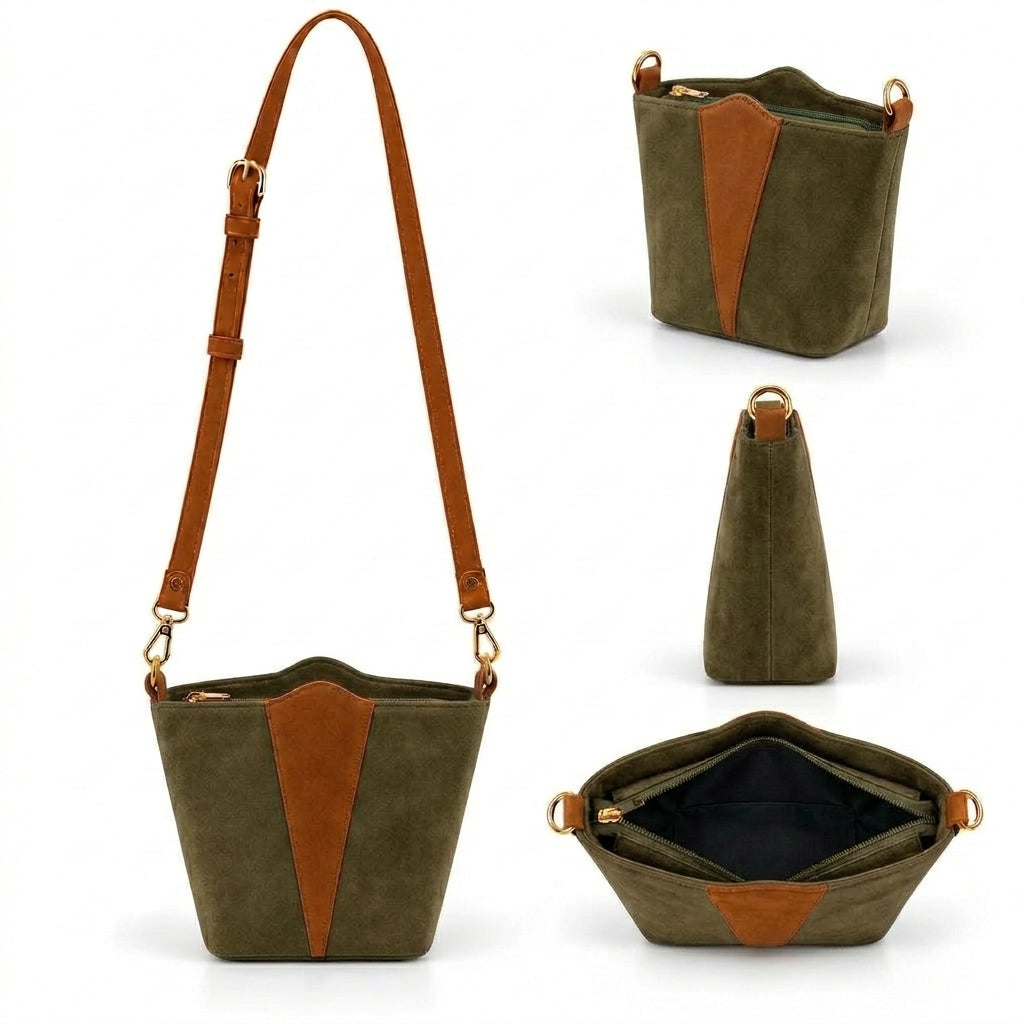 Treviso – Contrast Panel Crossbody Bag