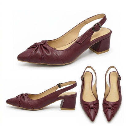 Vera – Knot Slingback Heel