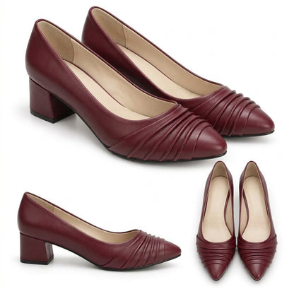 Kavya – Pleated Low Heel