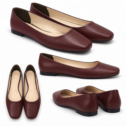 Lora – Square Toe Flat