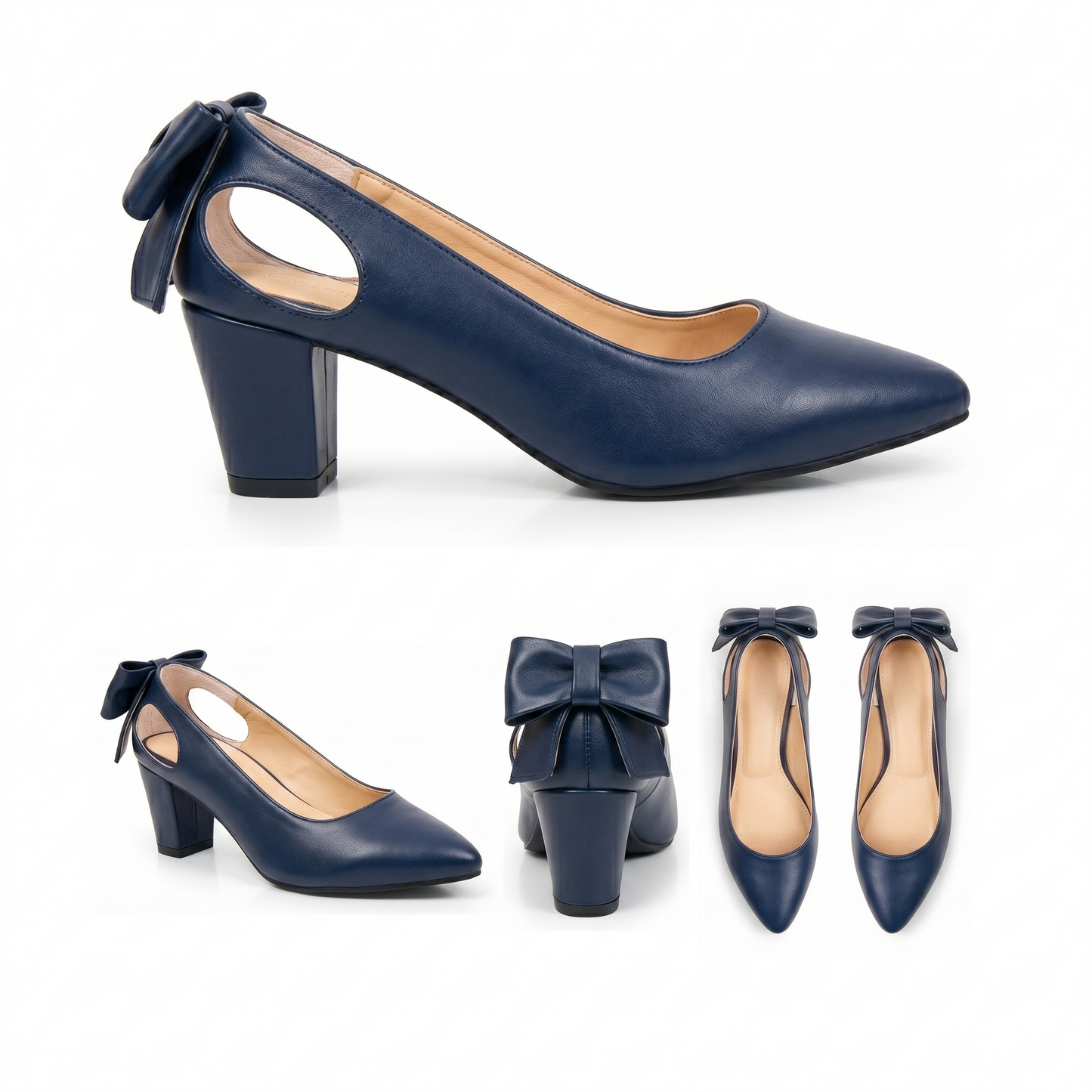 Anaya – Bow Mid Heel